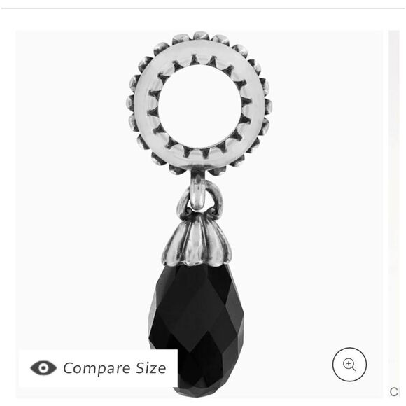 Brighton Dream Drop Charm Black/Silver NWOT - Picture 3 of 6